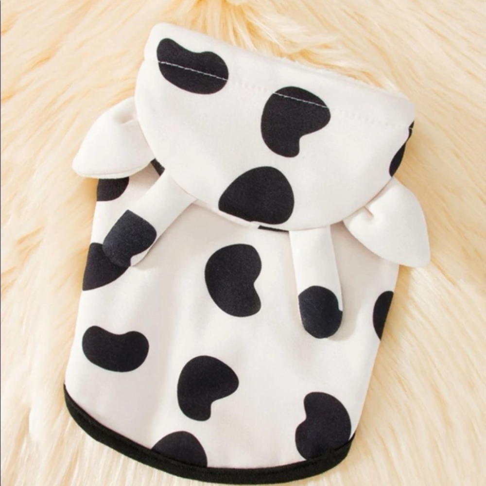 HP 🎉 Cow Pattern Pet Jacket SIZE L - Picture 3 of 8